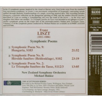 LISZT - Halasz - Hungaria, poème symphonique pour orchestre n°9 S.103